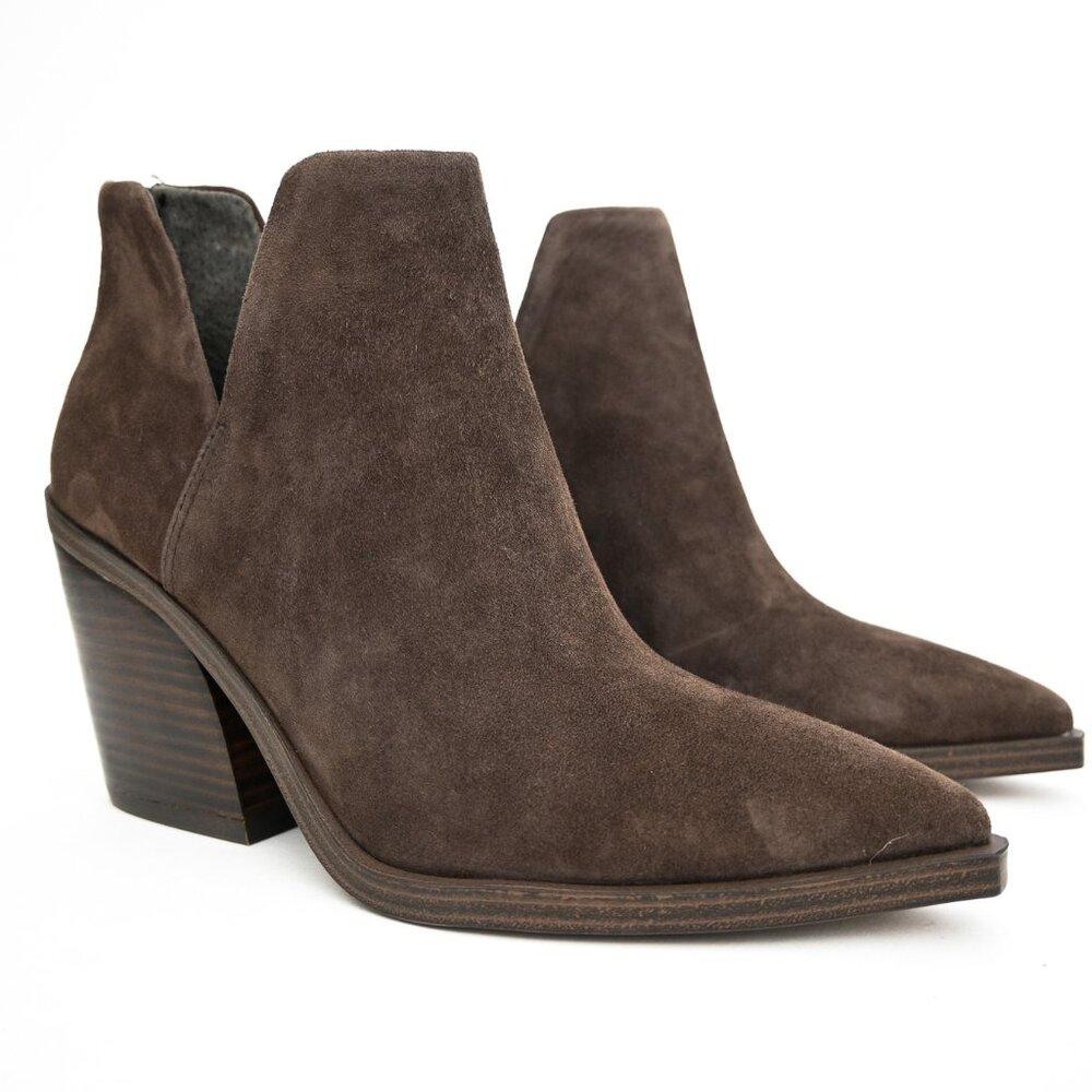 Vince Camuto Brown Suede Ankle Booties